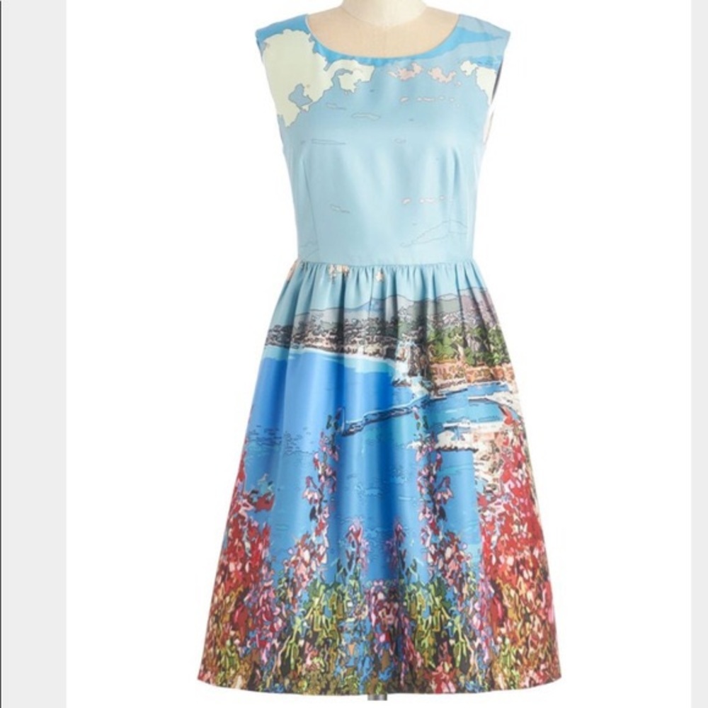 EUC Dear Creatures Fit and Flare Dress